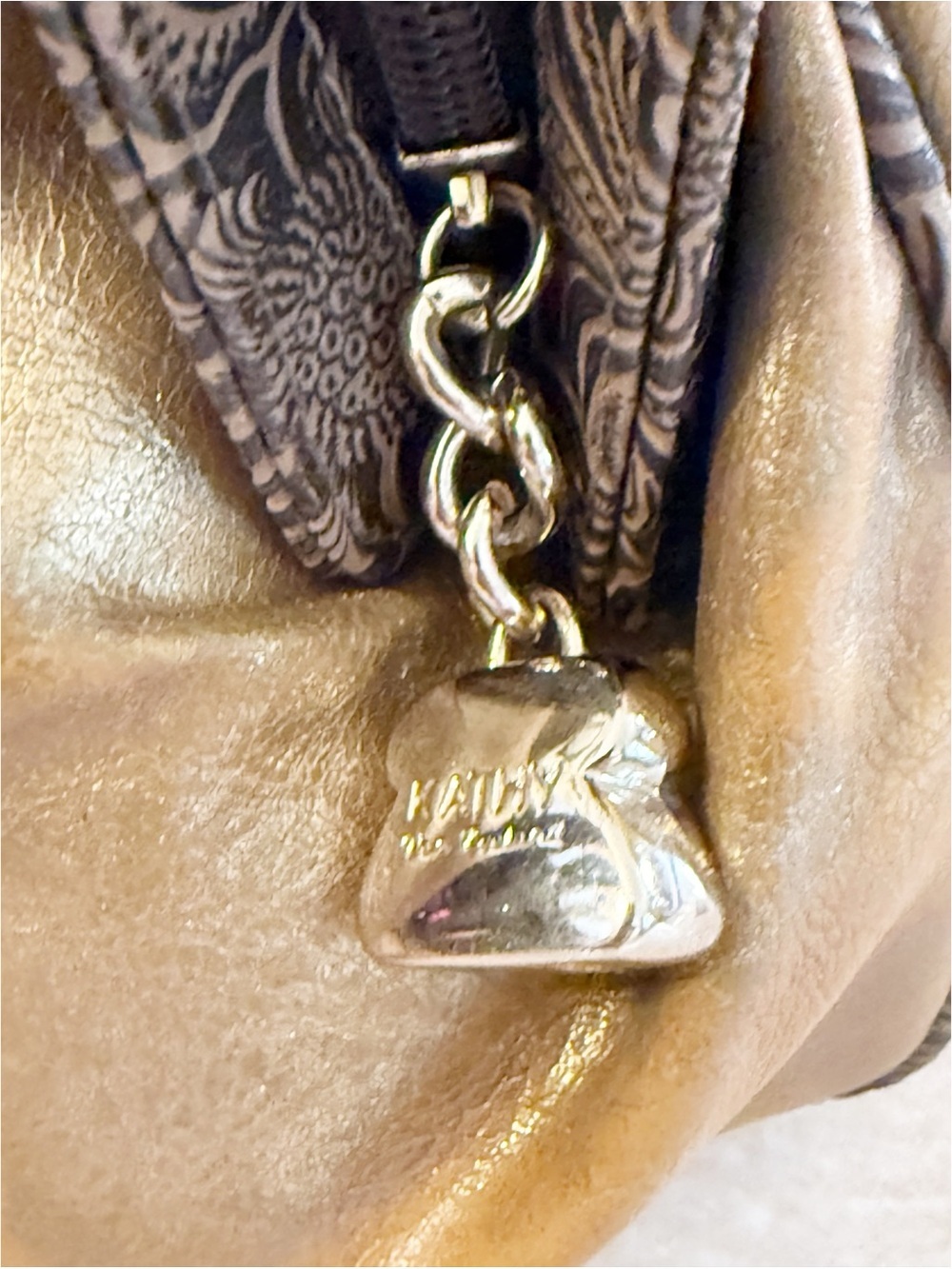 Kathy Van Zeeland Amber Rhinestone Gold Rare Handbag Y2K Bling Bridal Buckle - Picture 9 of 11